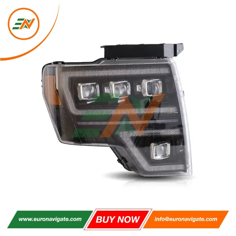 Euronavigate Projecteur de voiture LED Phares avec DRL dynamique pour projecteur Ford F-150 Ensemble de phares LED Rénovation Accessoires de rechange
