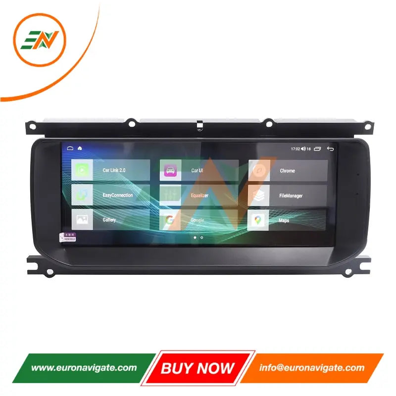 Euronavigate Car Range Rover Evoque Android 13 Infotainment Upgrade Head Unit Display Radio Stereo GPS Navigation Carplay Wireless Retrofit Aftermarket Accessories