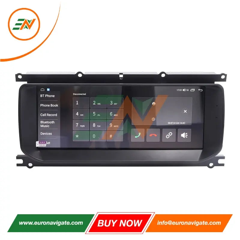 Euronavigate Car Range Rover Evoque Android 13 Infotainment Upgrade Head Unit Display Radio Stereo GPS Navigation Carplay Wireless Retrofit Aftermarket Accessories