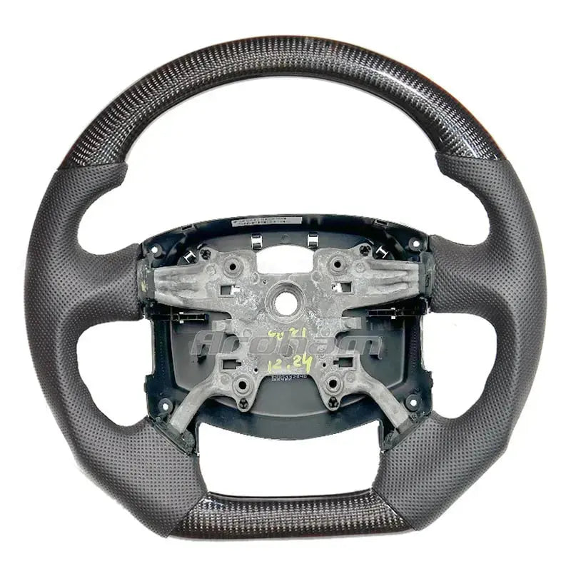 thumbnail image 2 of Real Perforated Black Leather Steering Wheel Cover For Land Rover Discovery 4 2009+ 2 of 5