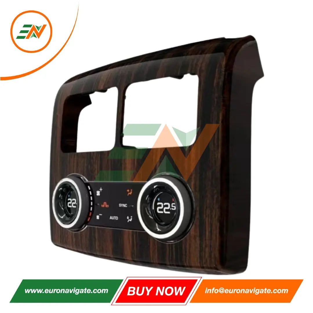 Euronavigate Panel de control de aire acondicionado trasero de coche LED para Range Rover Vogue l405 y Sport L494 LCD Pantalla táctil Placa de repuesto HVAC Plug and Play Retrofit Accesorios del mercado de accesorios