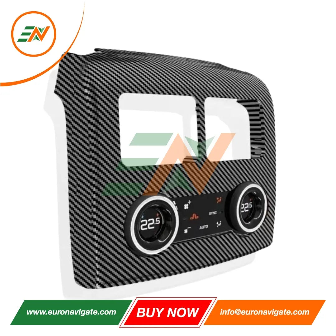 Euronavigate Panel de control de aire acondicionado trasero de coche LED para Range Rover Vogue l405 y Sport L494 LCD Pantalla táctil Placa de repuesto HVAC Plug and Play Retrofit Accesorios del mercado de accesorios