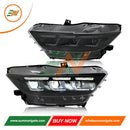 Euronavigate Car Sequential LED Headlights for Ford Mustang Automotive Lighting, Headlights, S650 Style, DRL, Daytime Running Lights, Sequential Turn Signals Retrofit Aftermarket Accessories