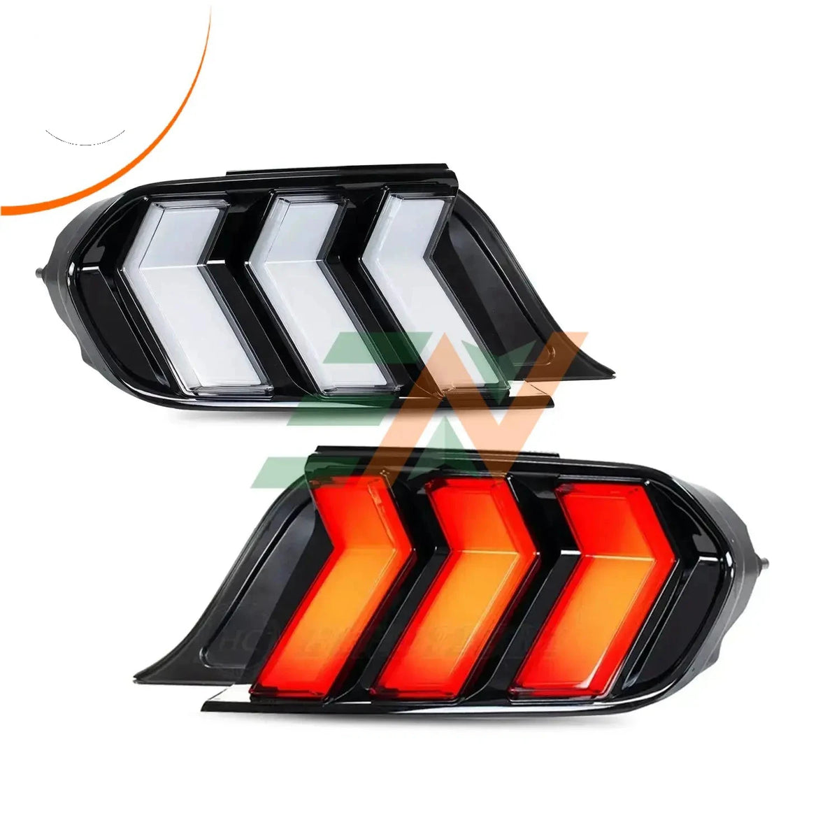 Euronavigate Conjunto de luz trasera secuencial para automóvil LED para Ford Mustang Iluminación automotriz, conjunto de luces traseras Accesorios de posventa de modernización