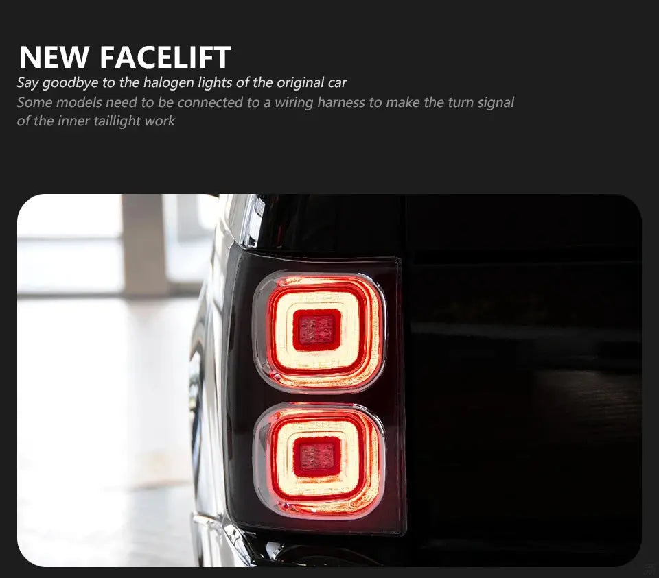 New Range Rover Rear Light Modification Defender Style LED Taillights for Range Rover Vogue L322