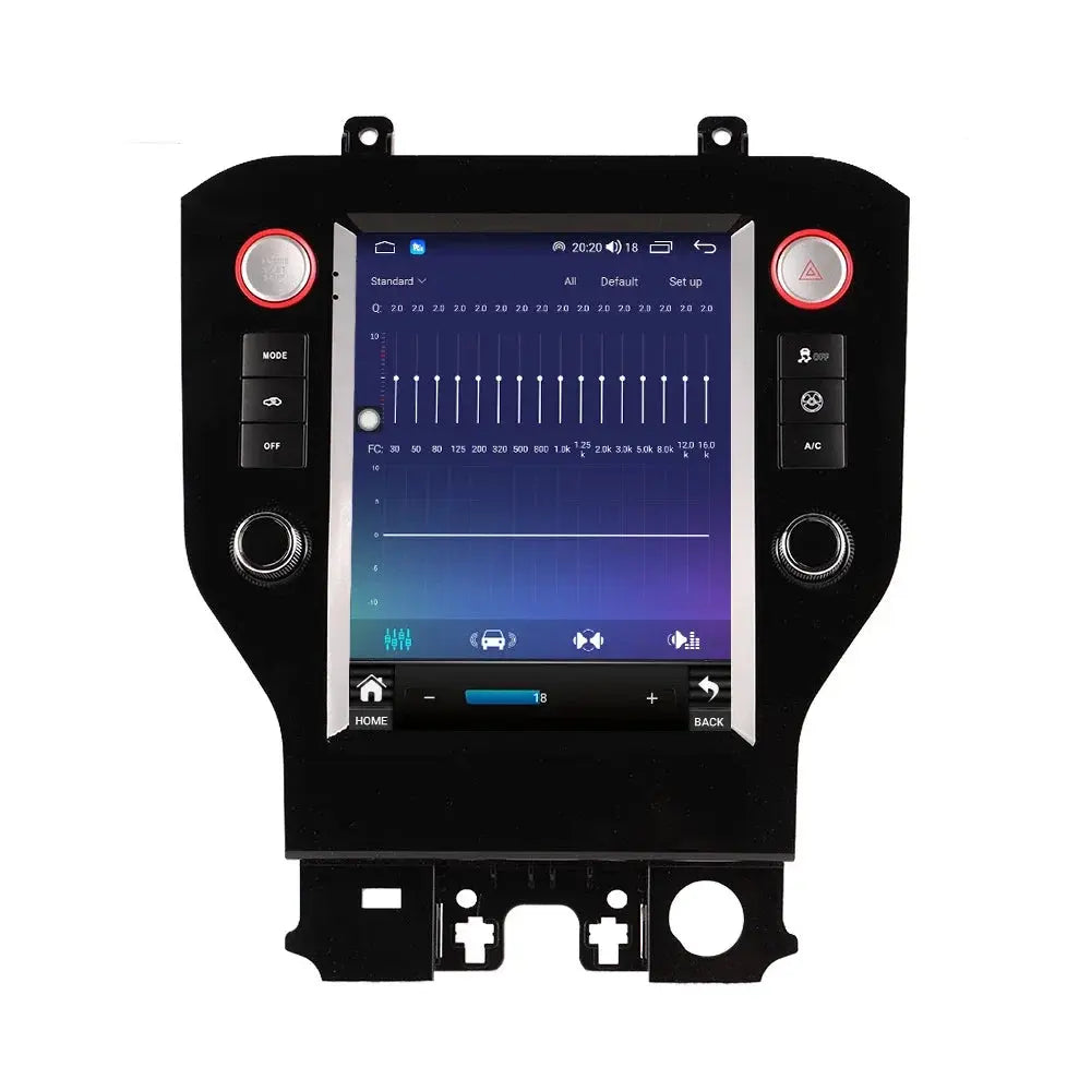 Euronavigate Car Tesa- Screen Android Multimedia Radio Receiver For Ford Mustang 2015 2016 2017 2018 2019 2020 2021 GPS Stereo  Retrofit Aftermarket Accessories