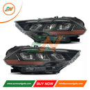 Euronavigate Car Triple Beam LED Sequential Headlights for Ford Mustang Automotive Lighting, Headlights, S650 Style, DRL, Daytime Running Lights, Sequential Turn Signals Retrofit Aftermarket Accessories