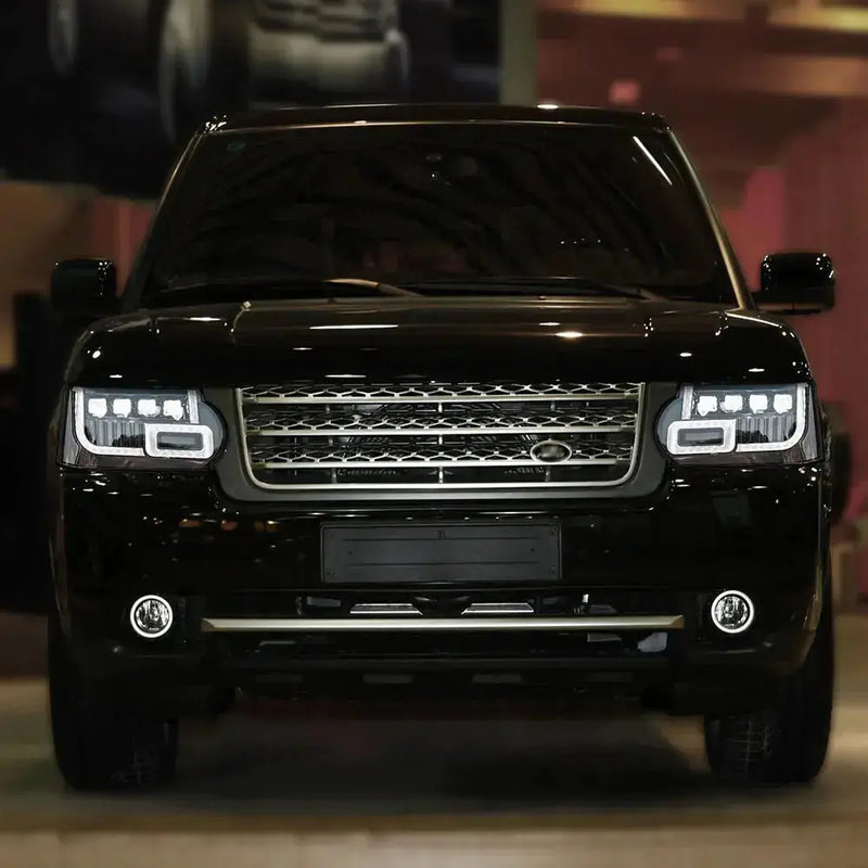 Euronavigate Car Upgrade Full LED Matrix Front Headlights For Land Rover Range Rover Vogue 2010 2011 2012 L322 DRL Signal Lamp Project Lens  Retrofit Aftermarket Accessories