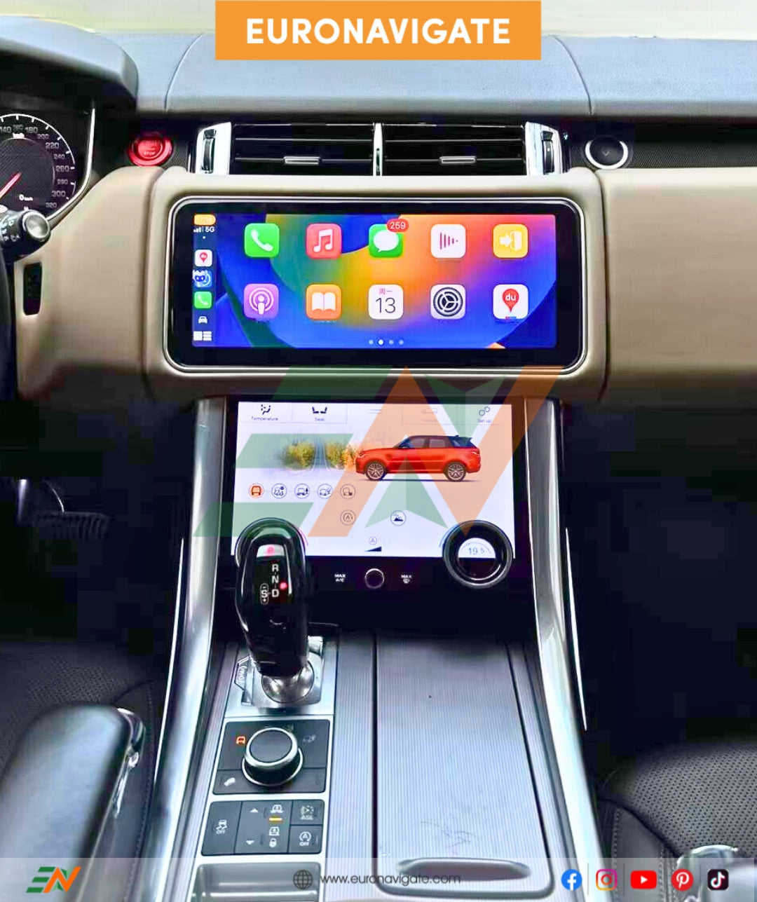 Interactive Display Module A Range Rover 12.3-inch Android High-Tech HD IPS Display Infotainment for Range Rover ...
