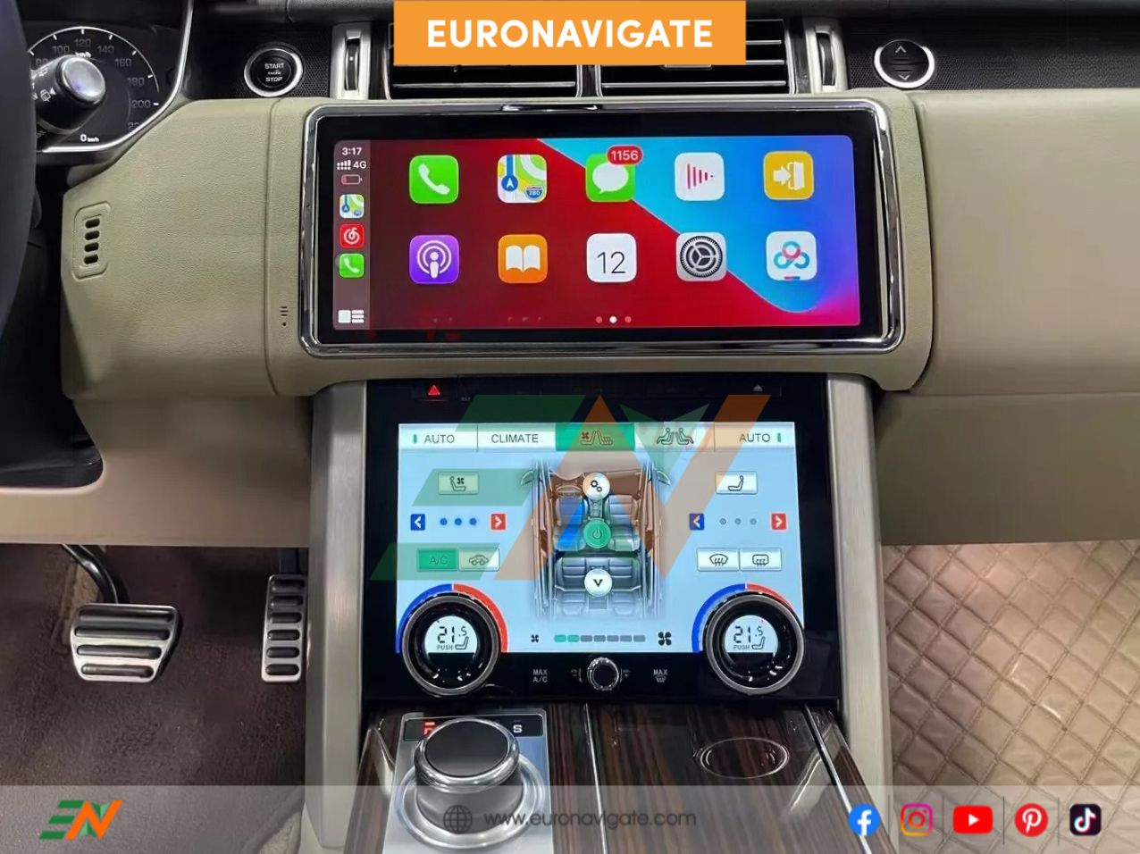 2012 Range Rover Android Gps Unit 12.3-Inch Android Car Navigation Infotainment for Range Rover Voque ...