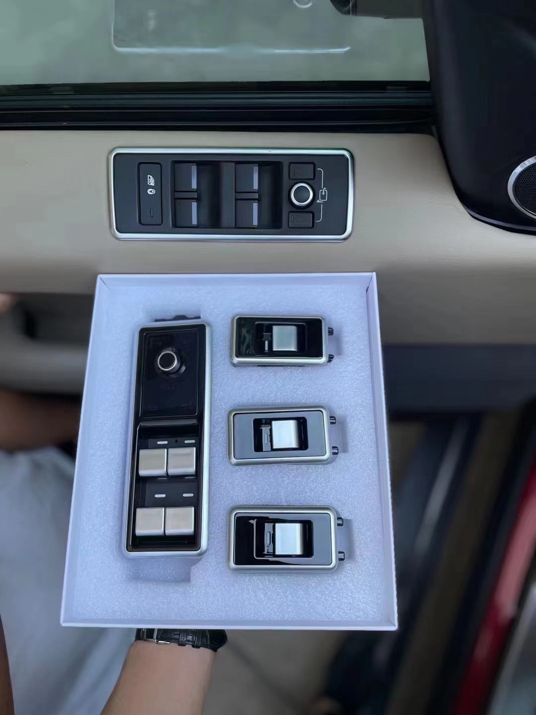 Land Rover Remote Windows Power Window Switch Set for Range Rover Vogue L405, Sport L494 and ...