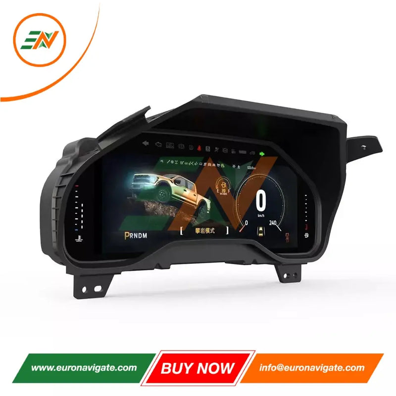 Looking for a car upgrade? Our digital cluster for Ford F150 offers a high-quality LCD speedometer and virtual cockpit experience. This car instrument panel ensures easy installation with our plug-and-play design.