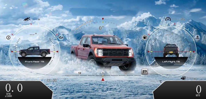 Grupo de instrumentos digitales de 13,1" para Ford F150 Raptor