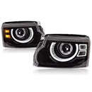Euronavigate Car LED Defender Style Headlights for Land Rover Discovery 4 Vehicle Headlamp Plug And Play Upgrade Replacement Retrofit Aftermarket Accessories