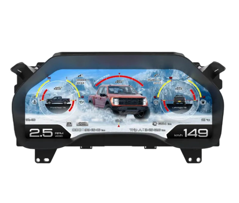 Euronavigate Car 12.3" Digital Instrument Cluster for Ford F150 Raptor Car LCD Digital Cluster Retrofit Aftermarket Accessories