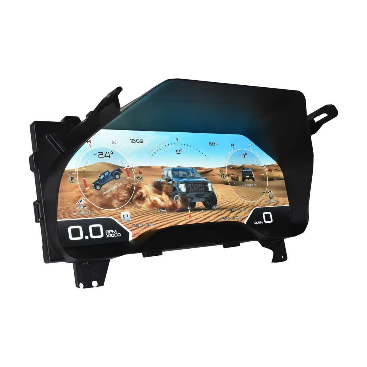 Euronavigate Car 12.3" Digital Instrument Cluster for Ford F150 Raptor Car LCD Digital Cluster Retrofit Aftermarket Accessories