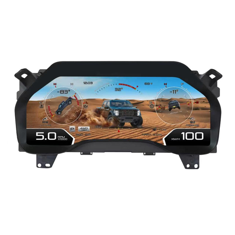 Euronavigate Car 12.3" Digital Instrument Cluster for Ford F150 Raptor Car LCD Digital Cluster Retrofit Aftermarket Accessories