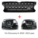 Euronavigate Car LED Defender Style Headlights for Land Rover Discovery 4 Vehicle Headlamp Plug And Play Upgrade Replacement Retrofit Aftermarket Accessories