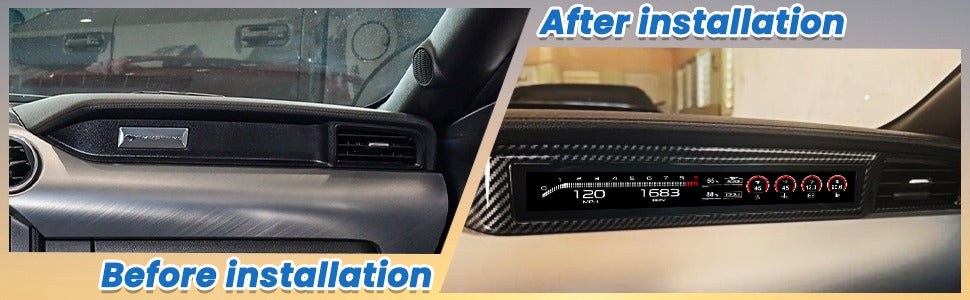 Actualización del tablero Ford Mustang: pantalla digital del copiloto