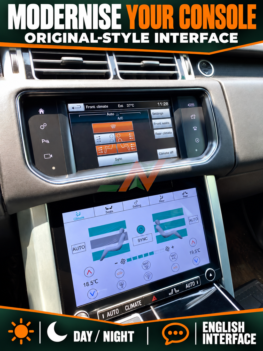 1st-Gen Air Conditioner Touch Display Control Panel for Range Rover Vogue L405