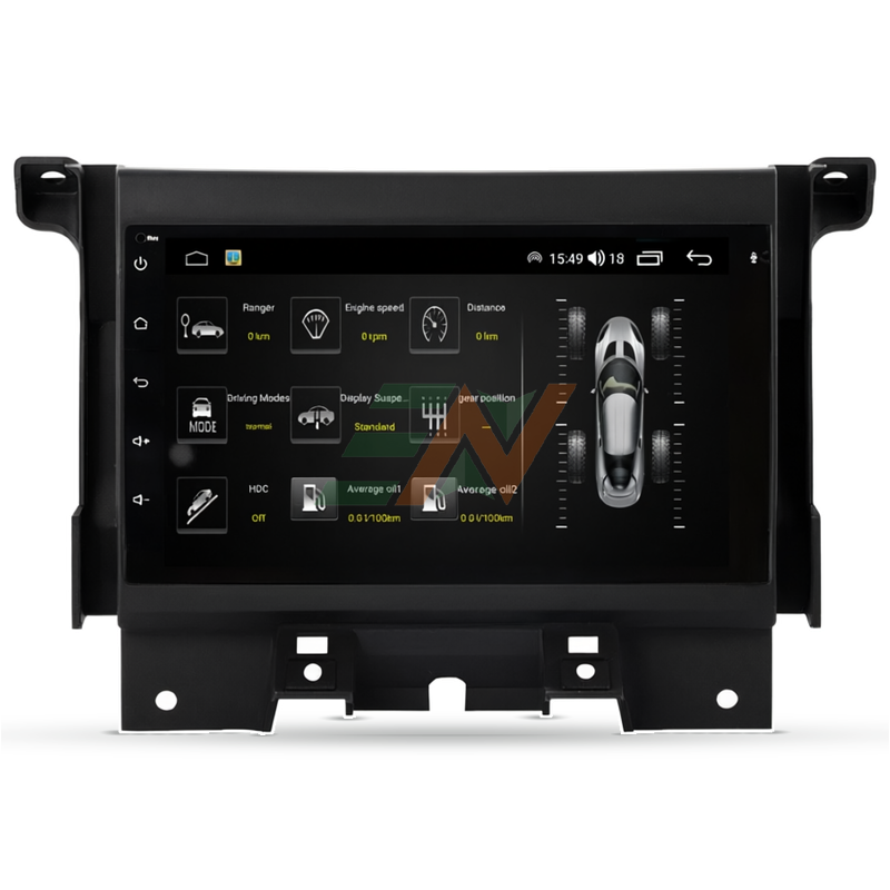 Android para automóvil Unidad principal de radio para Land Rover Discovery 4 con visualización de datos del vehículo 4x4 en tiempo real