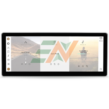 Android head unit for Range Rover Vogue L322 with split-screen display with navigation and media