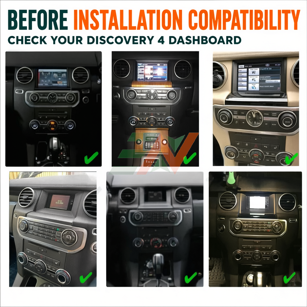 Automotive Infotainment System Land Rover Discovery 4 OEM integration - dashboard compatibility check