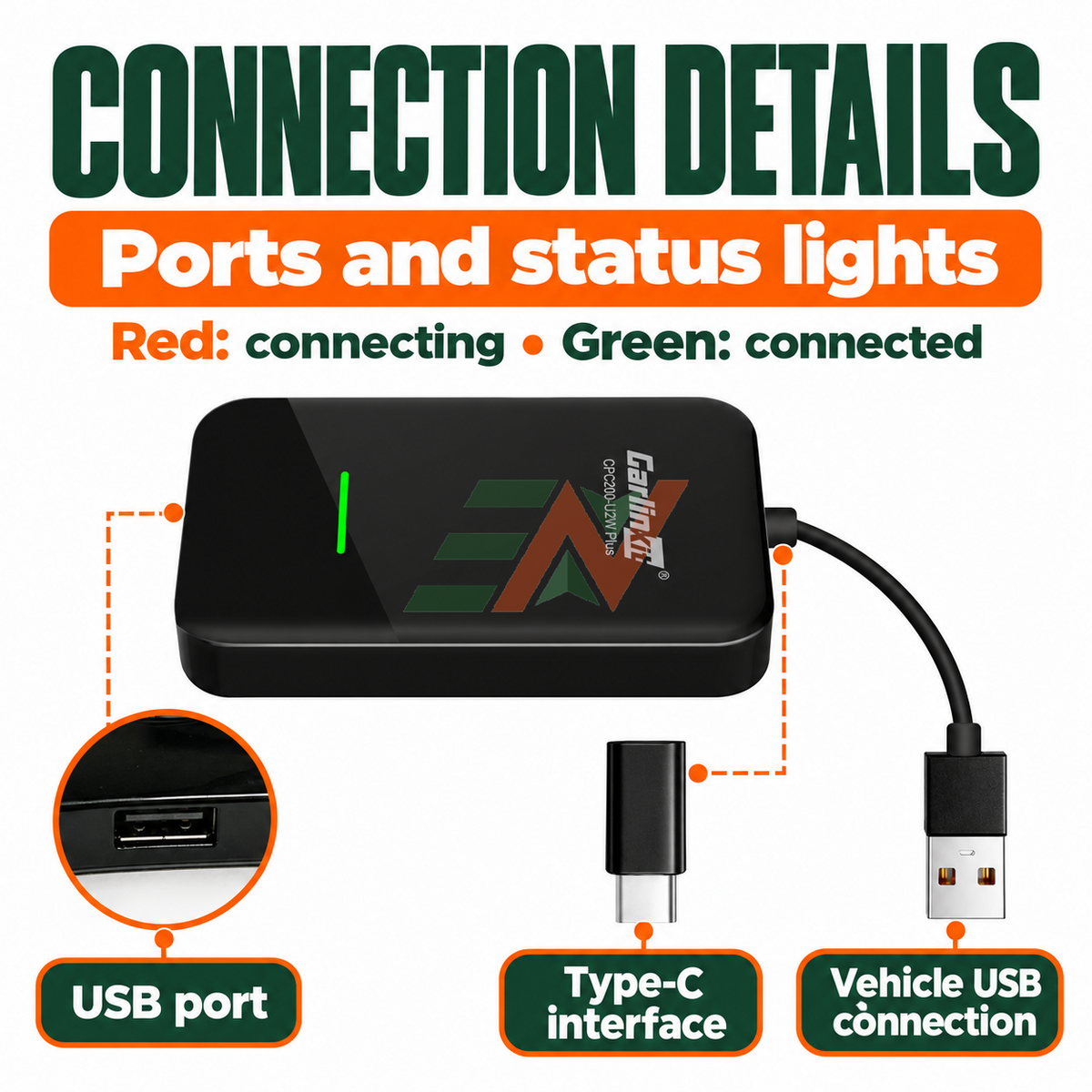 CarlinKit 5.0 Wireless Dual System CarPlay &amp; Android Auto Adapter