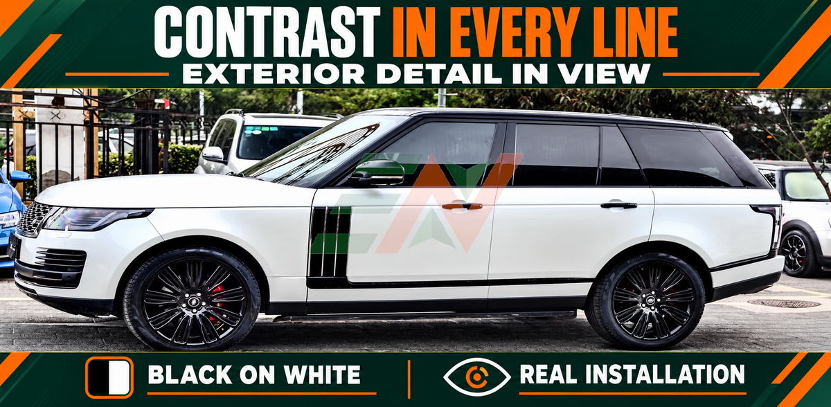 Chrome Side Door Air Fender Vent Kit for the Land Rover Range Rover Vogue L405