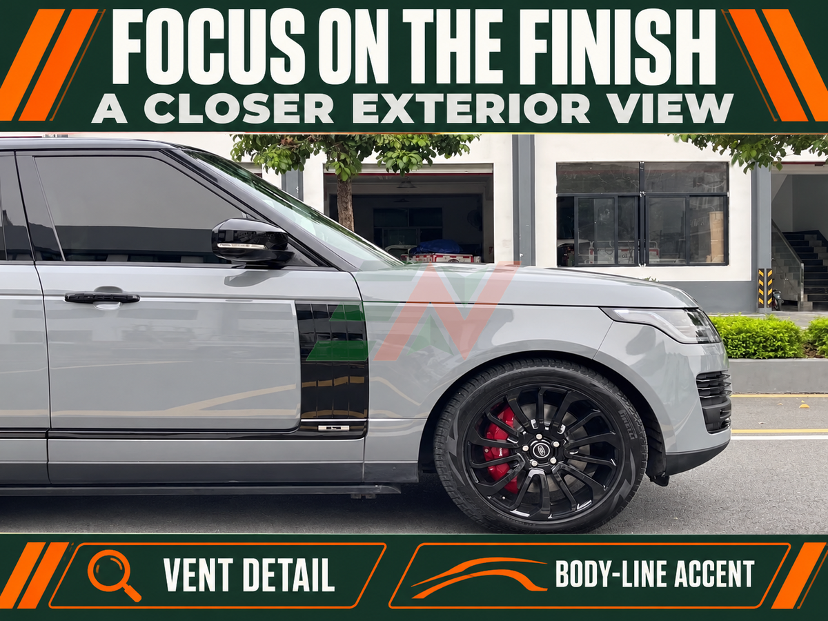 Chrome Side Door Air Fender Vent Kit for the Land Rover Range Rover Vogue L405