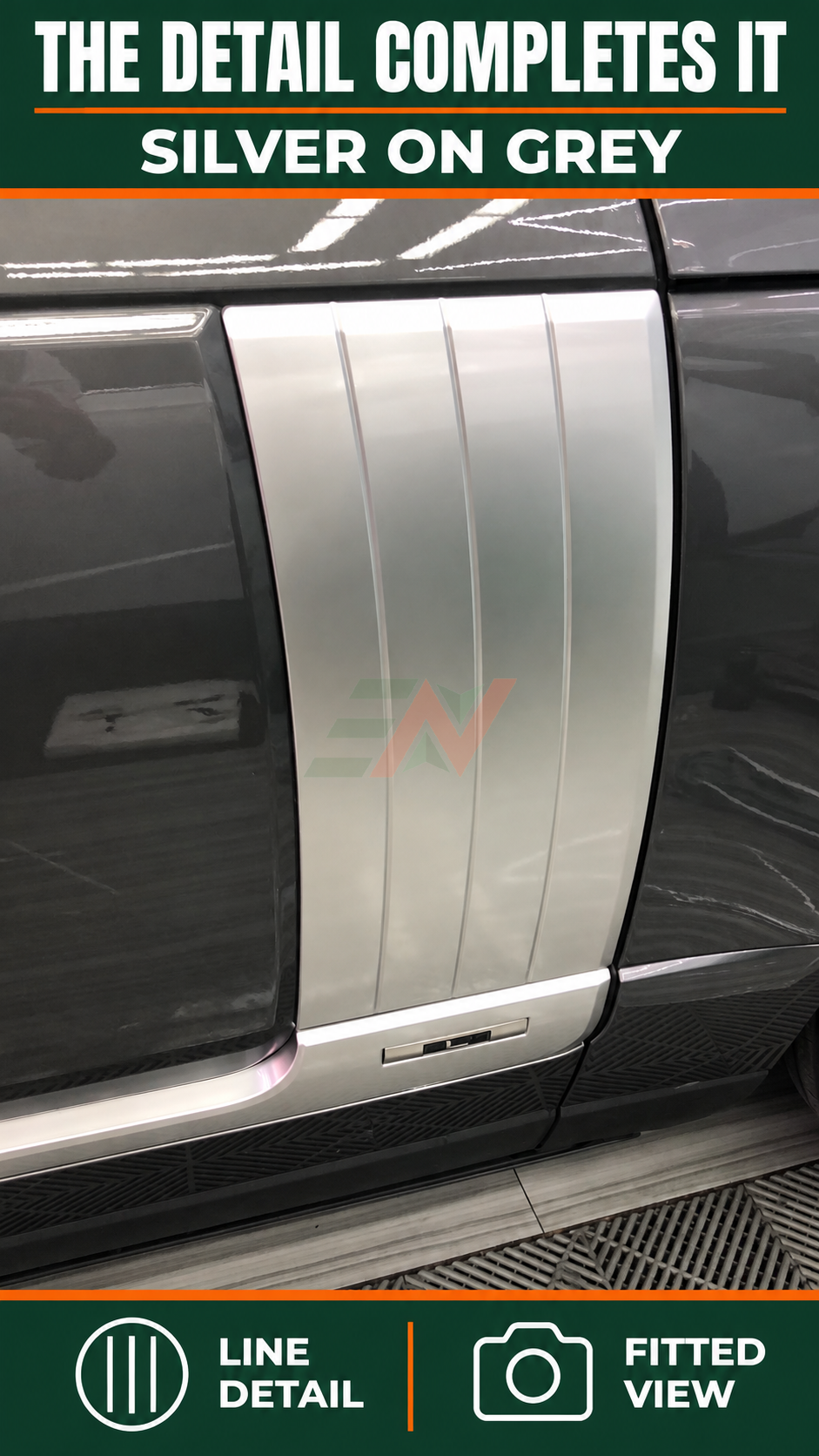 Chrome Side Door Air Fender Vent Kit for the Land Rover Range Rover Vogue L405