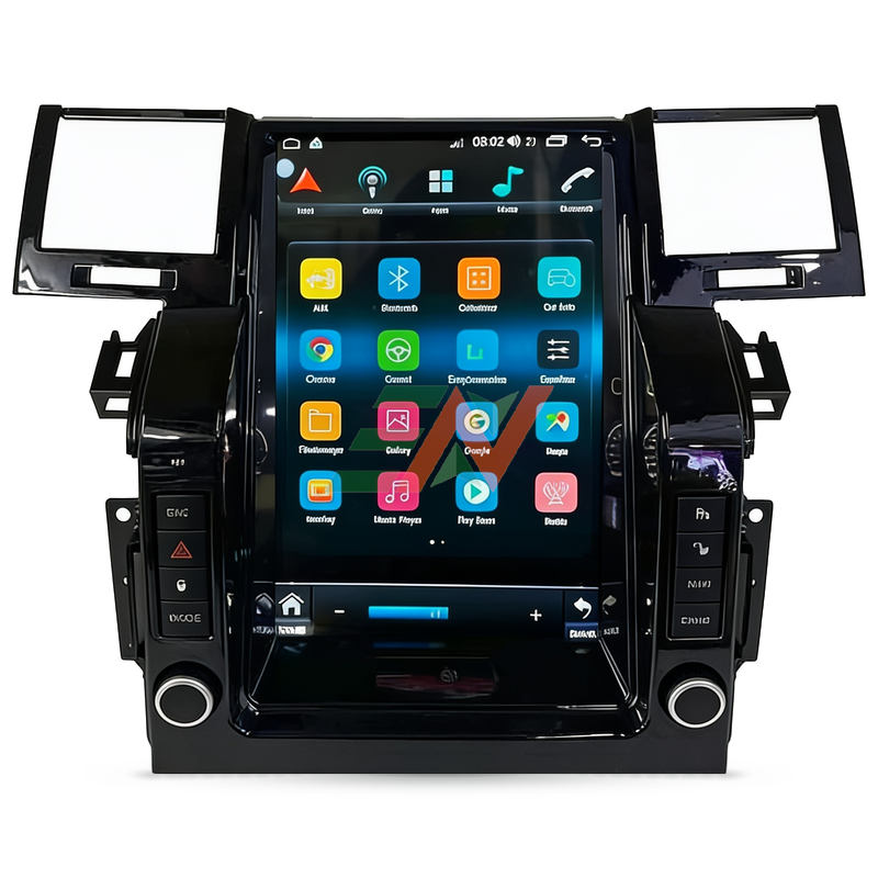 Pantalla táctil de tablero Android unidad principal para Range Rover Sport L320 con íconos de aplicaciones en pantalla