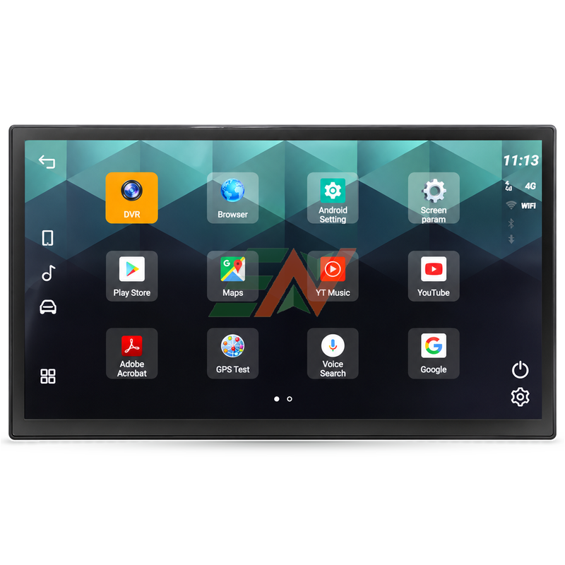 Dash touch screen Android head unit display for Range Rover Vogue L405 with multiple app icons