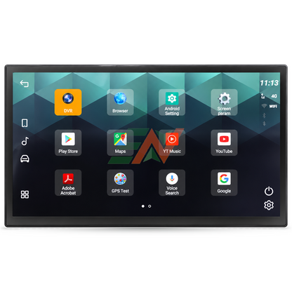 Dash touch screen Android head unit display for Range Rover Vogue L405 with multiple app icons