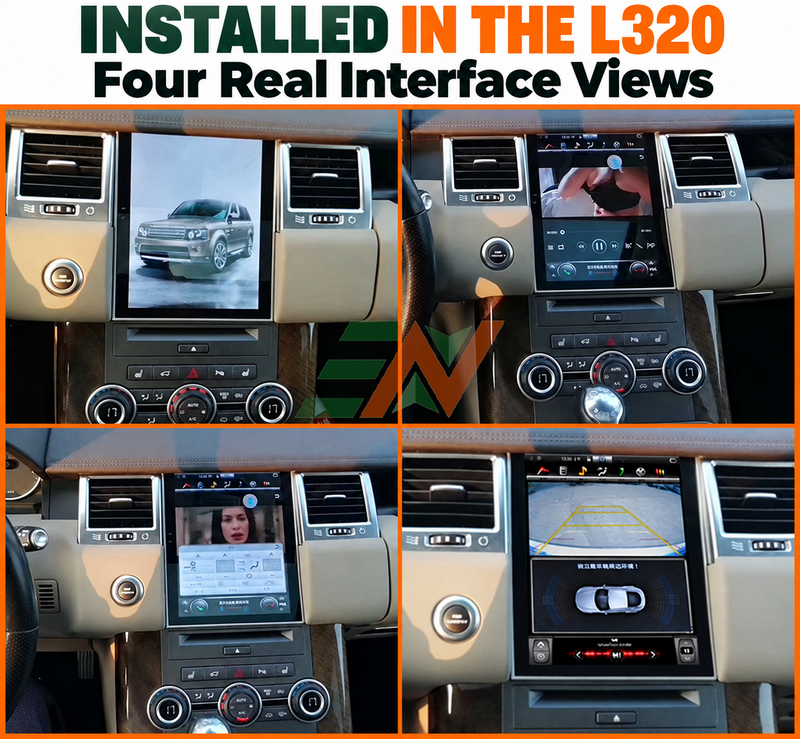 Dash Touch Screen Android Head Unit for Range Rover Sport L320 10.4 inch Android stereo with four real interface views