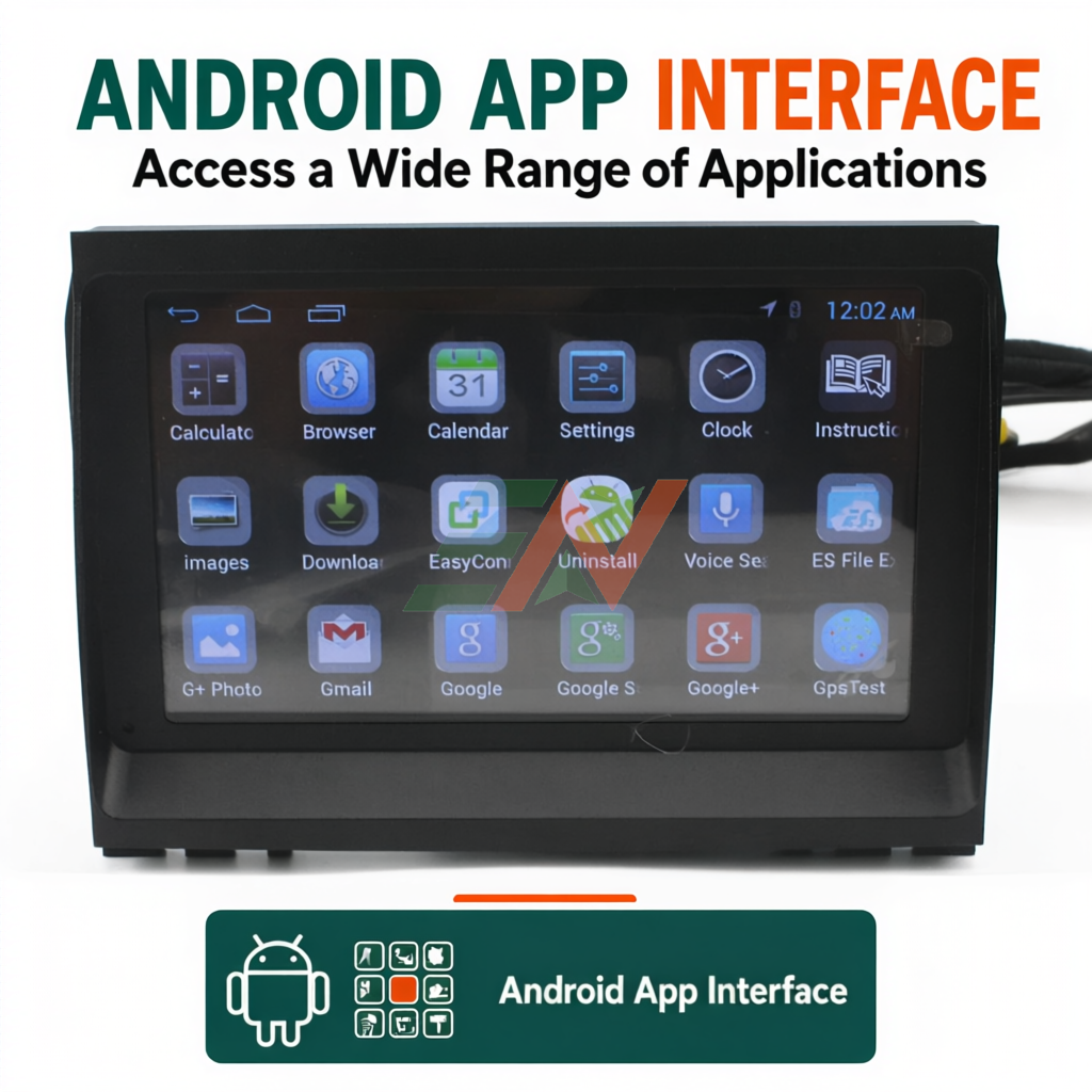 Dash touch screen Android head unit for Range Rover Sport L320 with Android app interface display