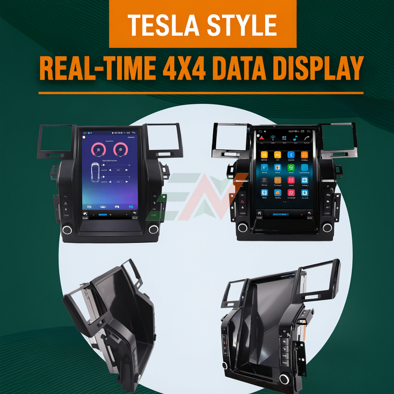 Dash touch screen Android head unit for Range Rover Sport L320 with real-time 4x4 data display