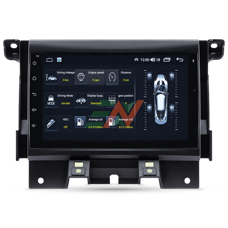 Ecran tactile du tableau de bord Android Unité principale pour Range Rover Sport L320 avec données de hauteur de suspension et articulation des roues