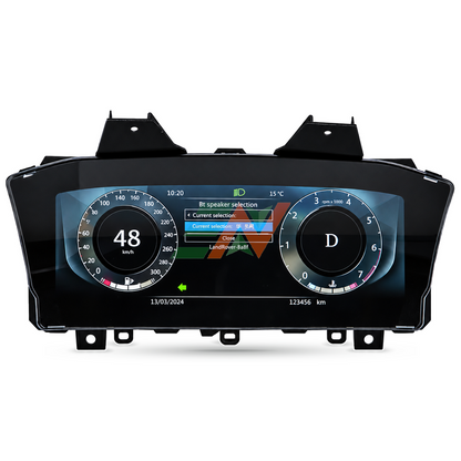 digital instrument cluster Range Rover Vogue L405 LCD digital instrument cluster with Bluetooth speaker selection menu