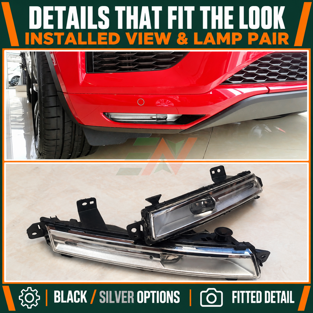 DRL Running Led Fog Lamps for Land Rover Discovery 5, Range Rover Vogue / Sport