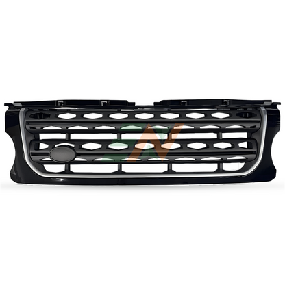 Delantera Rejilla de parachoques Land Rover Discovery 4 negra con adornos plateados