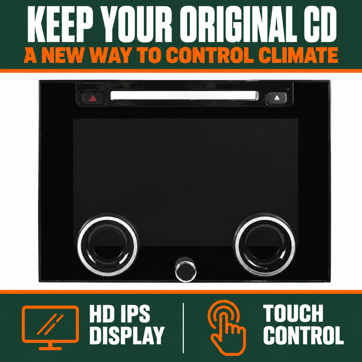HD IPS Touch Screen Climate Control Module with CD slot for Range Rover Vogue L405