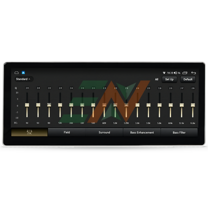 Unidad principal con pantalla Radio estéreo GPS Navegación para Range Rover Vogue L322 con control de interfaz de usuario para la configuración del ecualizador de audio