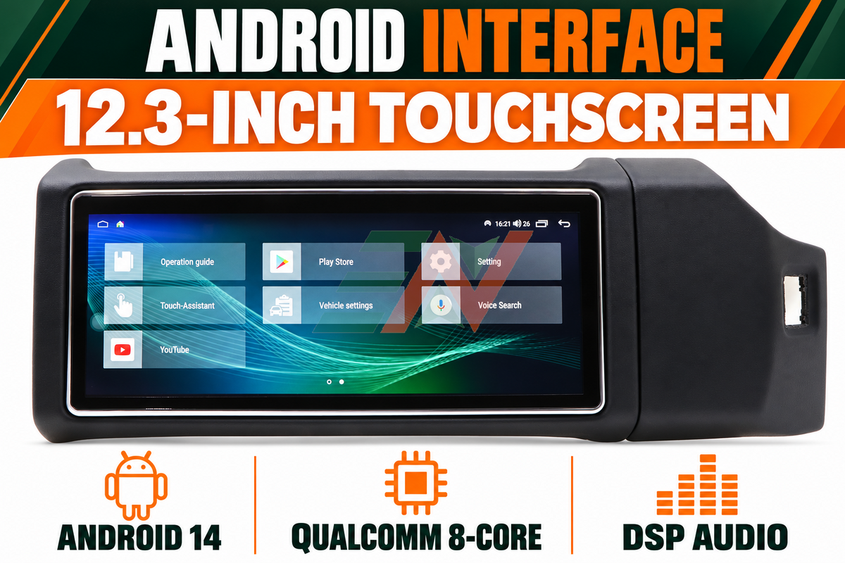 Head Unit Display for Range Rover Vogue L405 with 12.3-inch display and Android 14 operating system