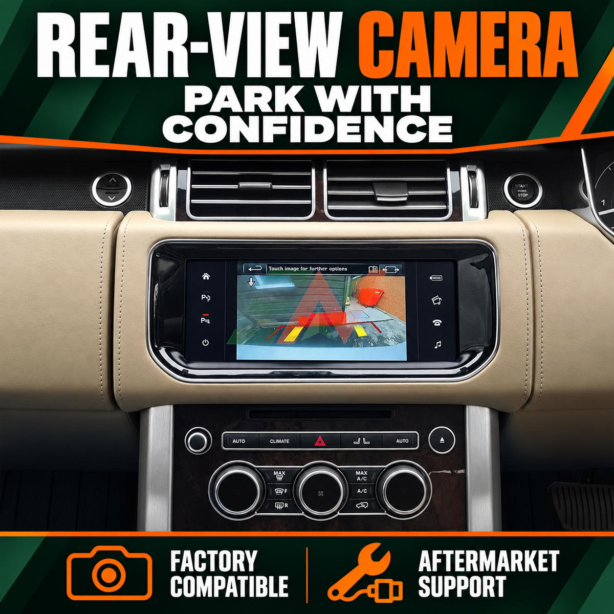 Head Unit Display for Range Rover Vogue L405 with factory 360-degree camera support with rear view