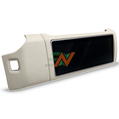 Head Unit Display for Range Rover Vogue L405 with leather frame construction in beige finish