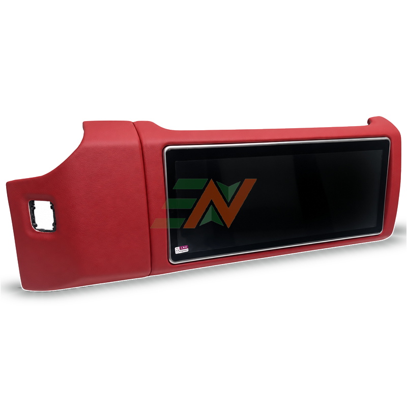 Head Unit Display for Range Rover Vogue L405 with red leather frame construction