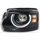Headlamp for Land Rover Discovery 4 with dual-beam functions and integrated daytime running lamps