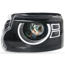 Headlamp for Land Rover Discovery 4 with dual-beam functions - close-up view of the projector lens
