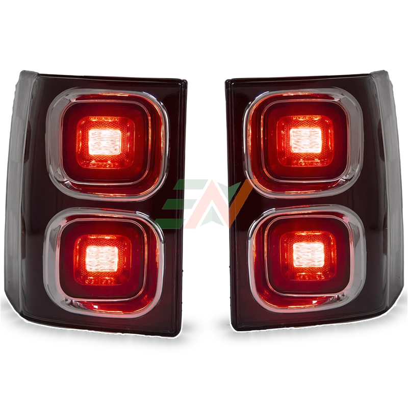 Vehicle Headlamp Plug And Play Upgrade Replacement Range Rover Vogue L322 taillight upgrade - Defender Style LED taillights pair